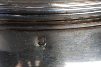 Théière et sucrier balustre en argent uni,...