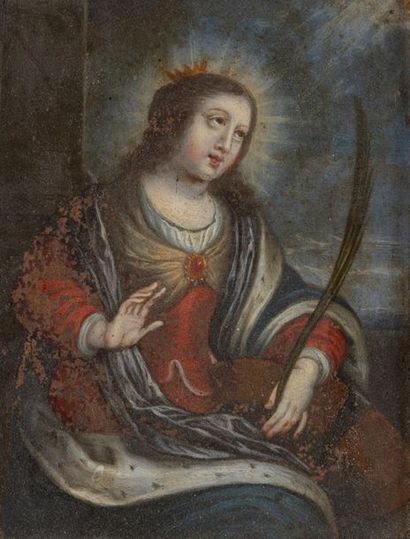 Ecole française du début du XVIIIème siècle
Sainte...