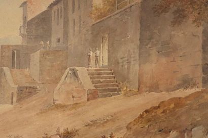 Christian BRUNE (1793-1849)
Bord de rivière...