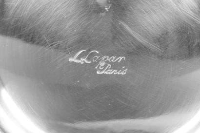 Petite verseuse balustre sur talon en argent...