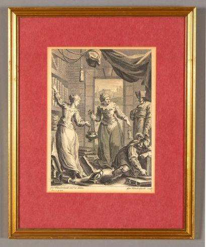John VANDERBANK (1694-1739), d'après
Scènes...