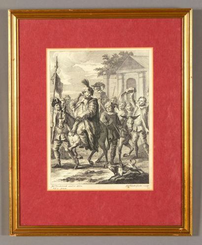 John VANDERBANK (1694-1739), d'après
Scènes...