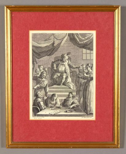 John VANDERBANK (1694-1739), d'après
Scènes...
