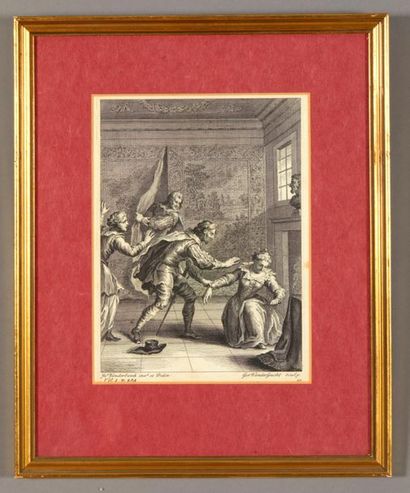 John VANDERBANK (1694-1739), d'après
Scènes...