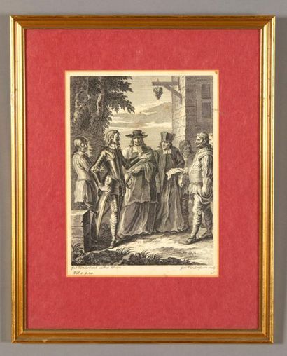 John VANDERBANK (1694-1739), d'après
Scènes...