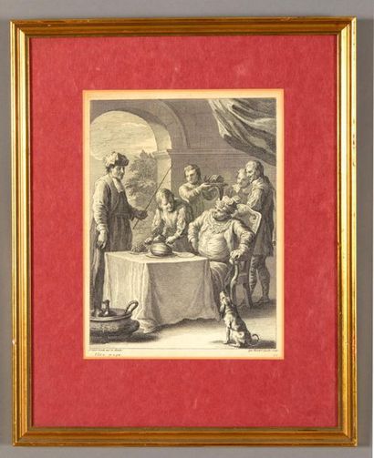 John VANDERBANK (1694-1739), d'après
Scènes...