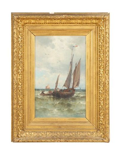 Théodore WEBER (1838-1907)
Bateaux, temps...