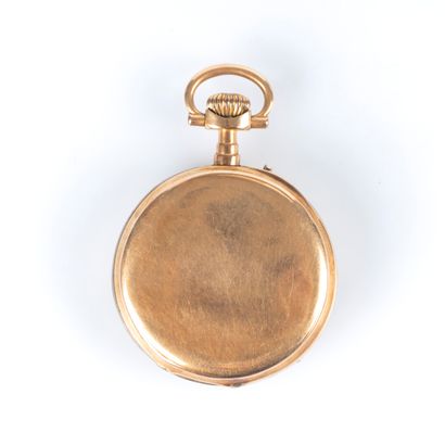 Montre de poche en or uni, le cache-poussière...