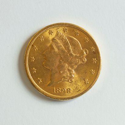 1 monnaie en or: 20 $ US 1898 S