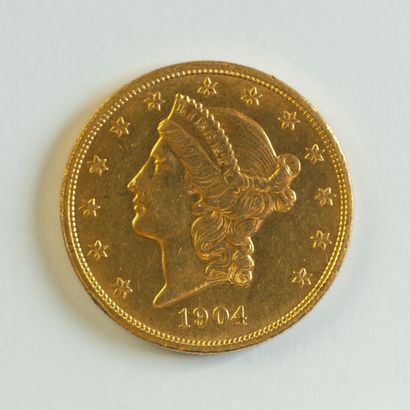 1 monnaie en or: 20 $ US 1904