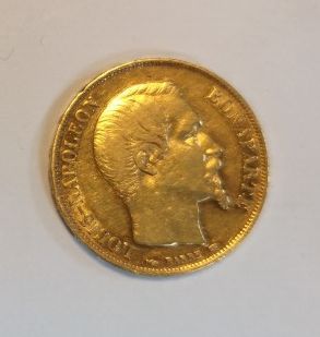 1 monnaie en or: 20 FF 1852 A