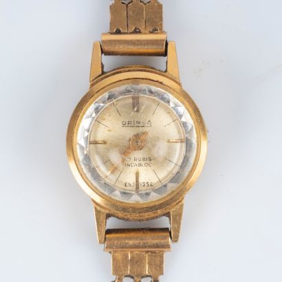 Bracelet-montre de dame en or, le bracelet...
