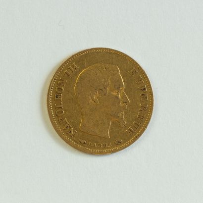 1 monnaie en or: 10 FF 1857 A