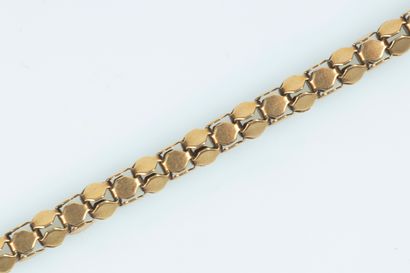 Sautoir en or (14 k) maille serpent. 15,05...