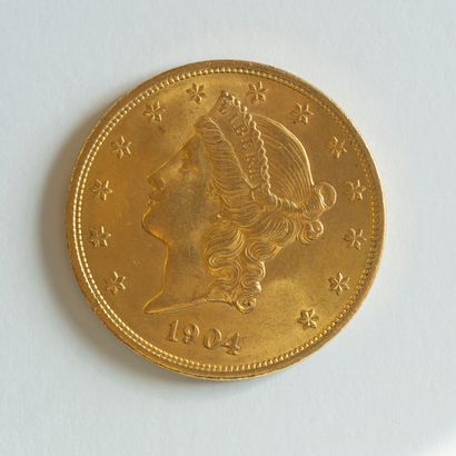 1 monnaie en or: 20 $ US 1904