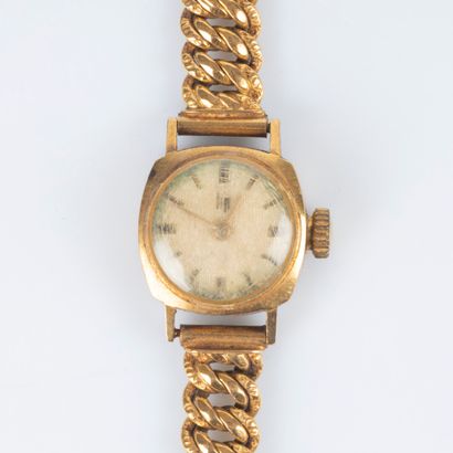 Bracelet-montre de dame en or, le bracelet...
