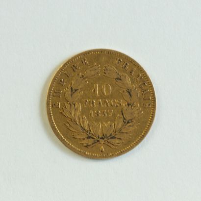 1 monnaie en or: 10 FF 1857 A