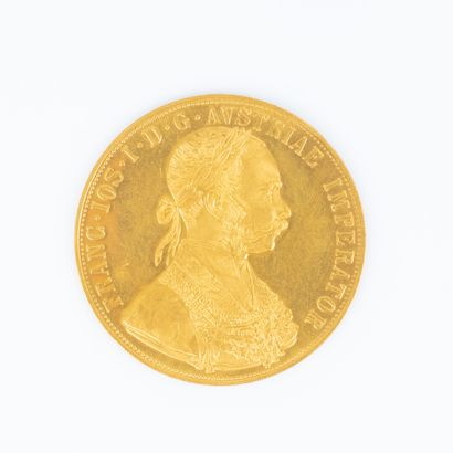 1 monnaie en or : 4 ducat - 1915 - Autriche,...