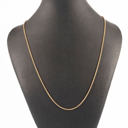 Chaîne en or maille ronde. 46 cm. 5,65 g