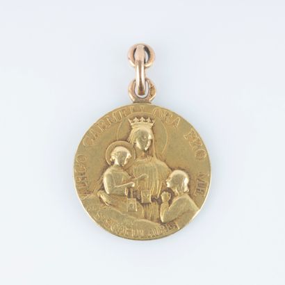 Pendentif de la Vierge du Carmel et du Christ...