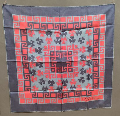 LANVIN. Ensemble de 4 foulards

- carré en...