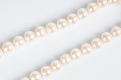 Collier de perles de culture naturelles diamètre...