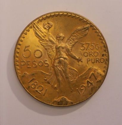 1 monnaie en or: 50 pesos Mexique 1947



Frais...