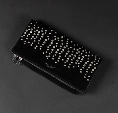 ZADIG ET VOLTAIRE. Sac en cuir suédé noir,...