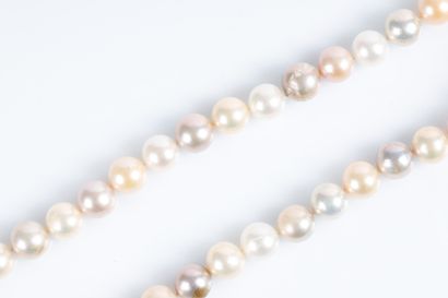 Collier perles de culture naturelles diamètre...