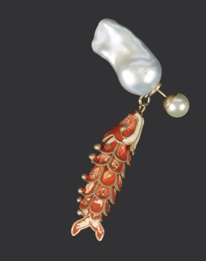 DIOR. Une boucle d'oreille, modèle 