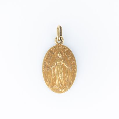 Médaille en or de l'Immaculée Conception....