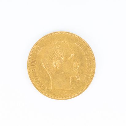 1 monnaie en or : 100 F Napoléon III tête...