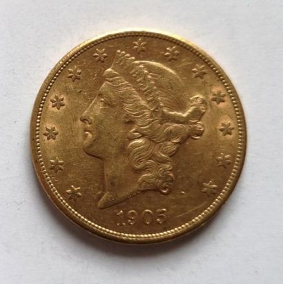 1 monnaie en or: 20 $ US 1905 S



Frais...