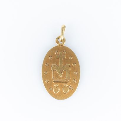 Médaille en or de l'Immaculée Conception....
