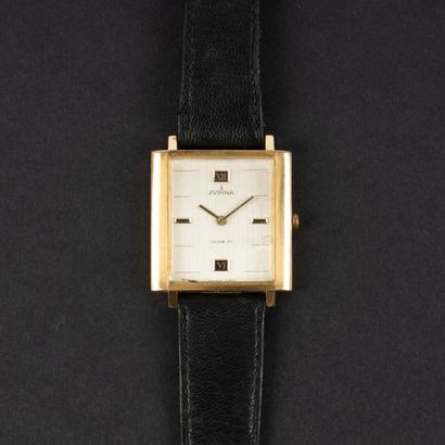 EVIANA. Bracelet-montre d'homme en or, mouvement...