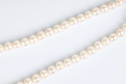 Collier de perles de culture naturelles diamètre...
