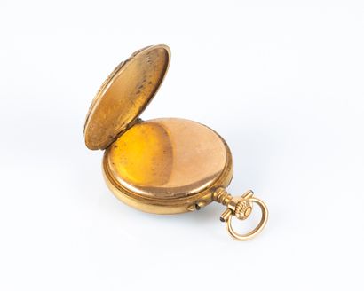 Montre de col en or de deux tons, ornée de...