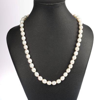 Collier de perles de culture naturelles de...