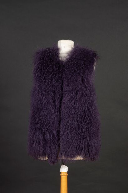 JAD. Veste sans manches violette, une partie...
