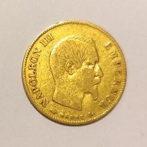 1 monnaie en or: 10 FF 1859 A