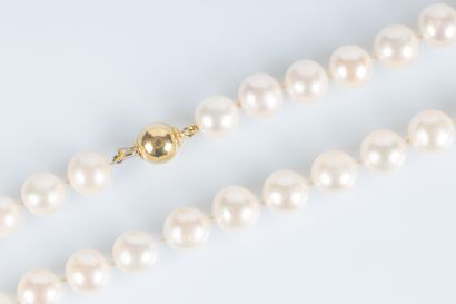 Collier en perles de culture diamètre 10,5...