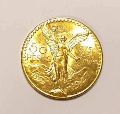1 monnaie en or: 50 pesos Mexique 1947