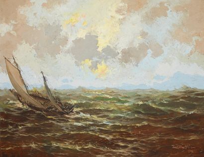 Léon ZEYTLINE (1885-1962)

Soleil couchant...