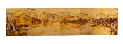 Michel MOREAU (1940). Lac de montagne, 1978

Peinture...