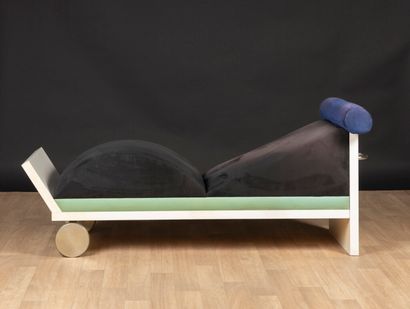Marco ZANINI (1954). Rare divan en métal,...
