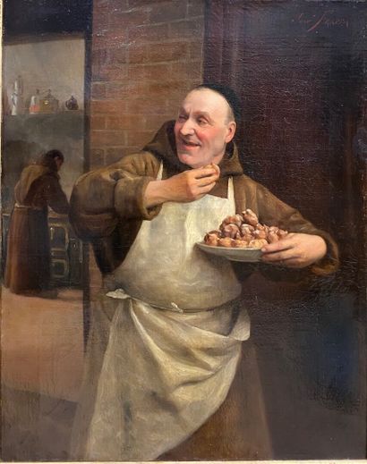 José FRAPPA (1854-1904)

Moine avec un plat...