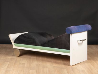 Marco ZANINI (1954). Rare divan en métal,...