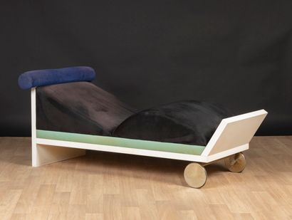 Marco ZANINI (1954). Rare divan en métal,...