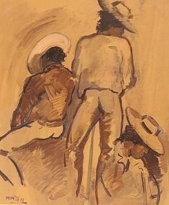Jesus MONTES IRIBAREN (1940)

Trois hommes

Huile...
