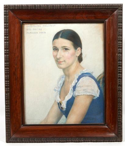 Edgar MAXENCE (1871-1954) 

Portrait de Jacqueline...